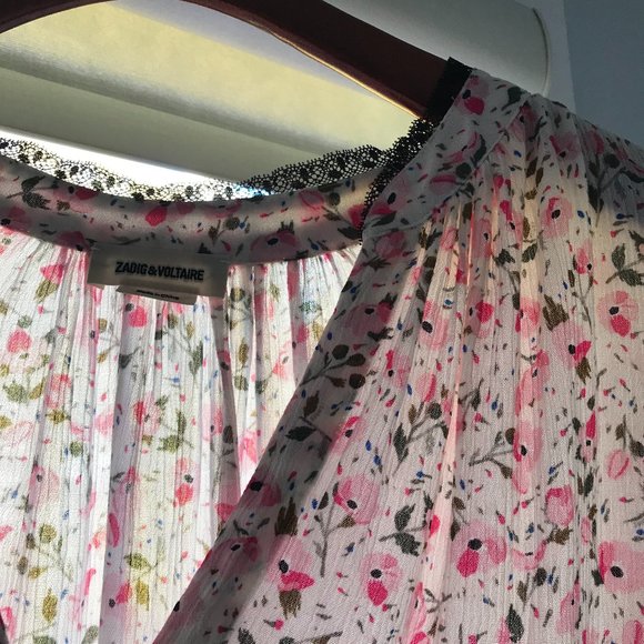 Zadig & Voltaire liberty print blouse, size M - Picture 3 of 6